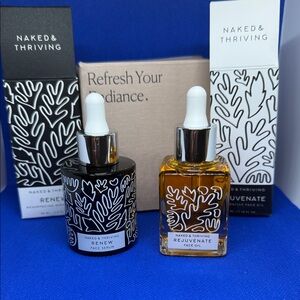 Naked & Thriving The Night Set - Renew Serum & Rejuvenate Oil